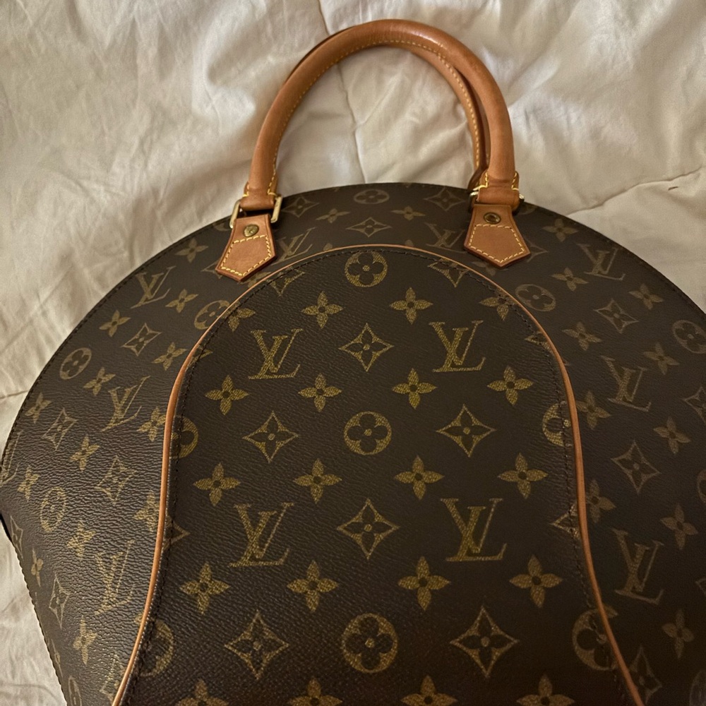 Louis Vuitton Brown and Tan Monogram Tote